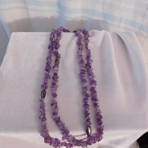 Ladies Coldwater Creek Genuine Amethyst Necklace - Picture 2 of 4